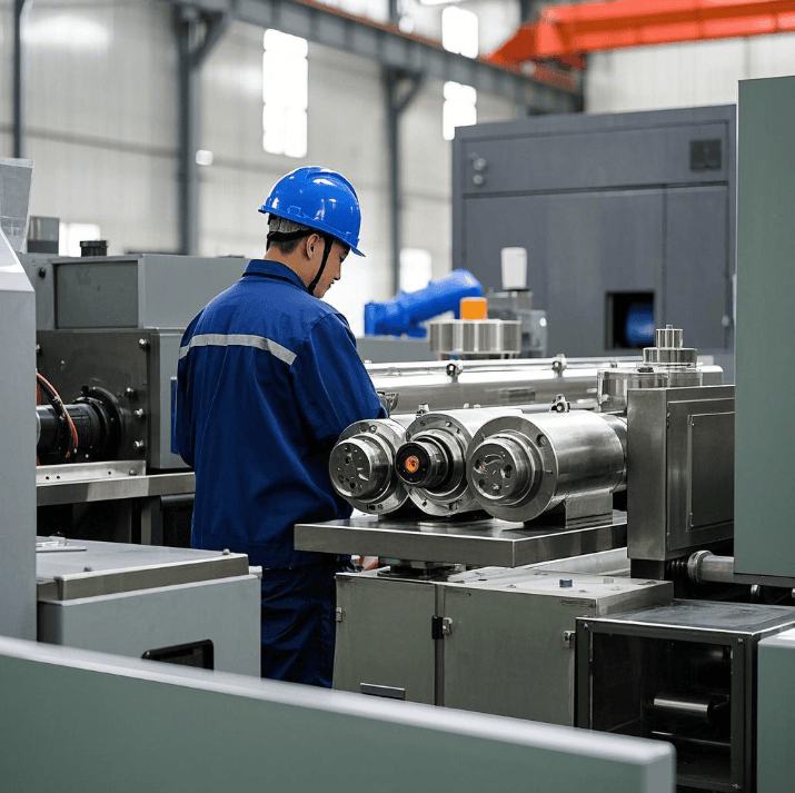 Twin screw extruder